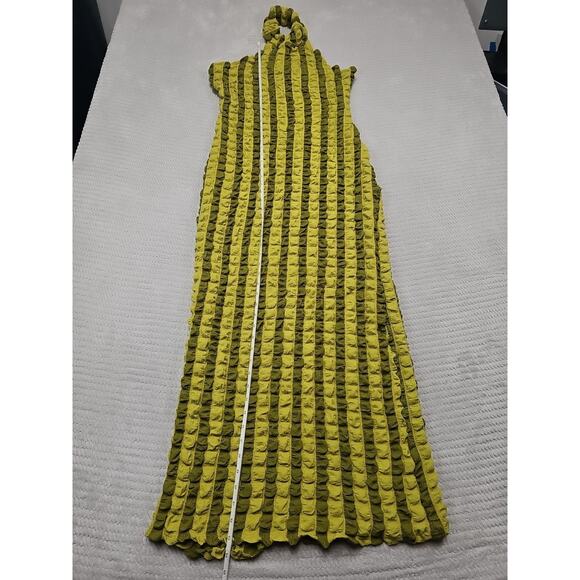 Novaorily Dress Womens XL Bubble Texture Backless Maxi Length New - Picture 3 of 8